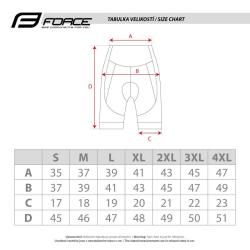 Force PACE černé kraťasy s vložkou POUZE XL (VÝPRODEJ)