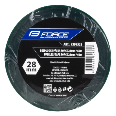 Force Páska bezdušová Tubeless lepící 28mm x 66m