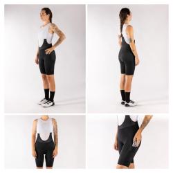 Force PASSION LADY černé cyklokraťasy se šráky a vložkou POUZE M (VÝPRODEJ)