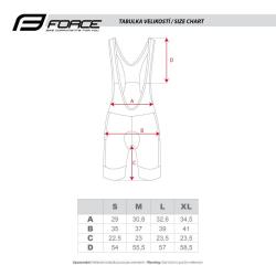 Force PASSION LADY černé cyklokraťasy se šráky a vložkou POUZE M (VÝPRODEJ)
