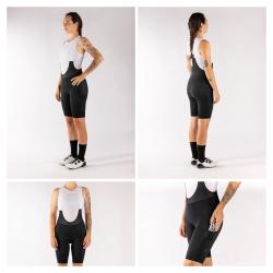 Force PASSION LADY čierne cyklokraťasy so šrákmi a vložkou