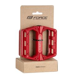 Force Pedále BMX HOT hliníkové, červené