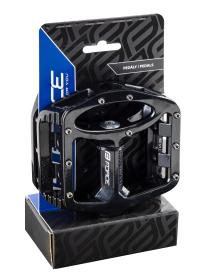 Force Pedále BMX magnéziové vymeniteľné piny, čierne