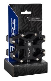 Force Pedály GALE hliníkové, prům. ložiska, černé