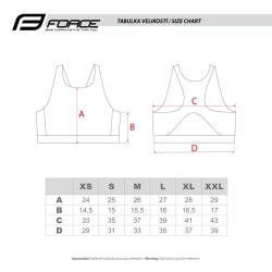 Force Podprsenka sportovní GRACE černá POUZE XXL (VÝPRODEJ)