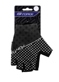 Force POINTS LADY černo-šedé dámské cyklorukavice bez zapínání
