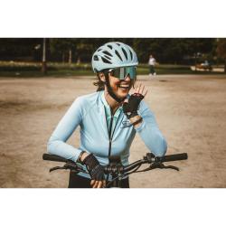 Force POINTS LADY černo-šedé dámské cyklorukavice bez zapínání