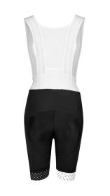 Force POINTS LADY černo-bílé dámské cyklokraťasy se šráky a vložkou