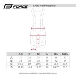 Force POINTS LADY černo-bílé dámské cyklokraťasy se šráky a vložkou