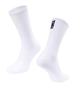 Force Ponožky LONGER SLIM biele Force Ponožky LONGER SLIM biele