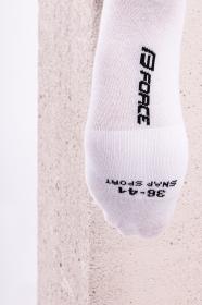 Force Ponožky SNAP SPORT bílé