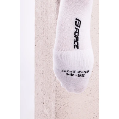Force Ponožky SNAP SPORT bílé