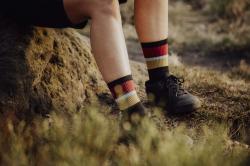 Force Ponožky STRIPE dlouhé černé