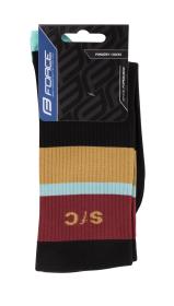 Force Ponožky STRIPE dlouhé černé