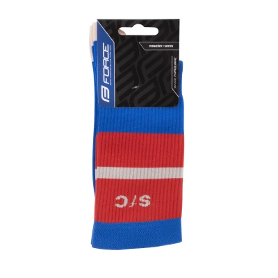 Force Ponožky STRIPE dlouhé modré