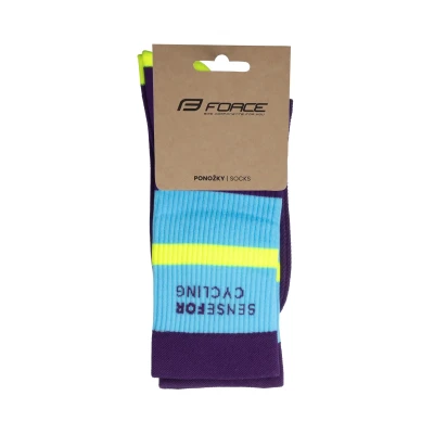 Force Ponožky STRIPE dlouhé fialové