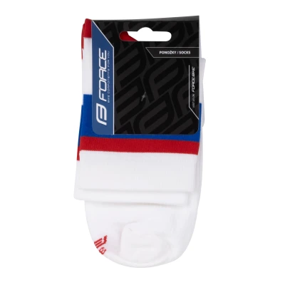 Force Ponožky STRIPE krátké bílo modré