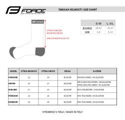 Force Ponožky SUBLIME modro-červené