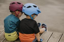 Force AKITA modrá dětská cyklistická přilba