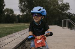 Force AKITA modrá dětská cyklistická přilba