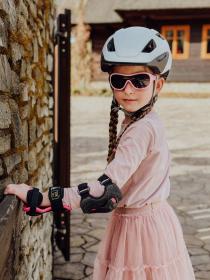 Force AKITA biela detská cykloprilba