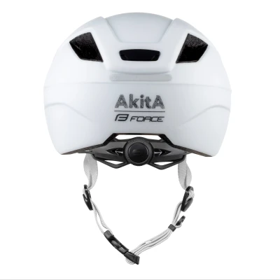Force AKITA bílá dětská cyklopřilba