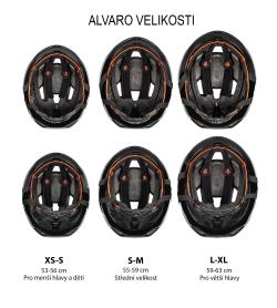 Force ALVARO bílá cyklistická přilba