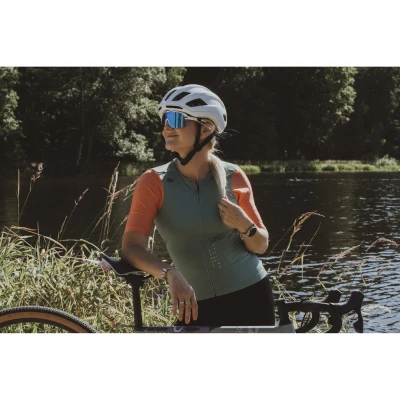 Force ALVARO bílá cyklistická přilba