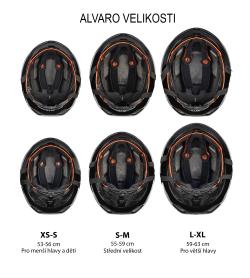 Force ALVARO AERO biela cyklistická prilba