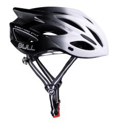 Force BULL HUE bílo-černá cyklistická přilba