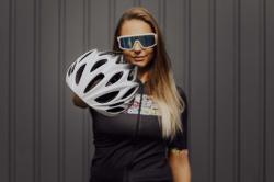 Force BULL HUE bílo-černá cyklistická přilba