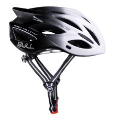Force BULL HUE bílo-černá cyklistická přilba