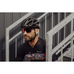 Force BULL HUE černá-šedá cyklistická přilba