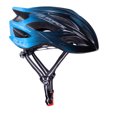 Force BULL HUE černo-modrá cyklistická přilba