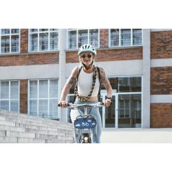 Force DOWNTOWN modro-zelená dámska cyklistická prilba