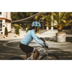 Force DOWNTOWN modro-zelená dámska cyklistická prilba