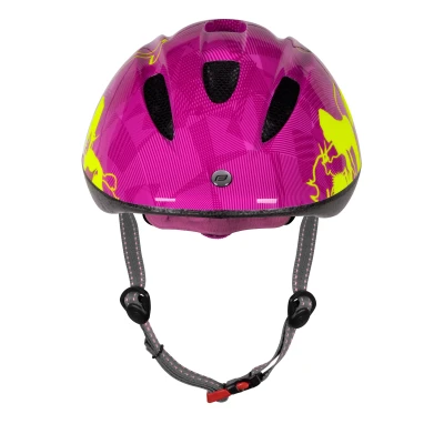 Force FUN ANIMALS dětská fluo-růžová cyklistická přilba