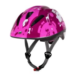 Force FUN PLANETS ružovo-biela detská cyklistická prilba
