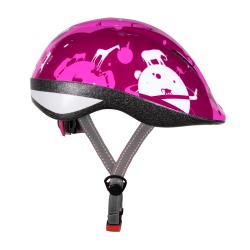 Force FUN PLANETS růžovo-bílá dětská cyklistická přilba