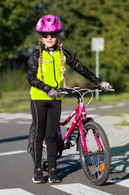 Force FUN PLANETS růžovo-bílá dětská cyklistická přilba
