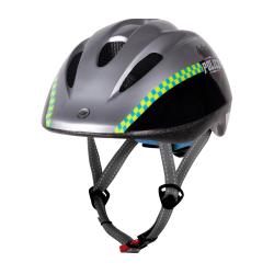 Force FUN POLICE čierno-biela 2019 detská cyklistická prilba