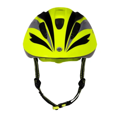 Force FUN STRIPES fluo-černo-šedá dětská cyklistická přilba