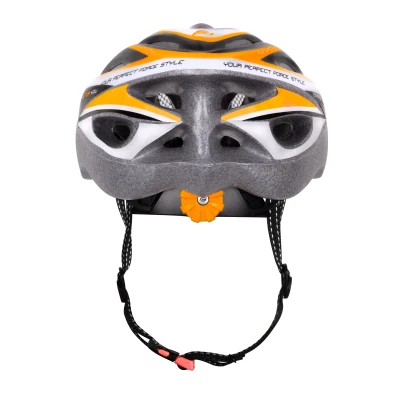 Force HAL černo-oranžovo-bílá cyklistická přilba