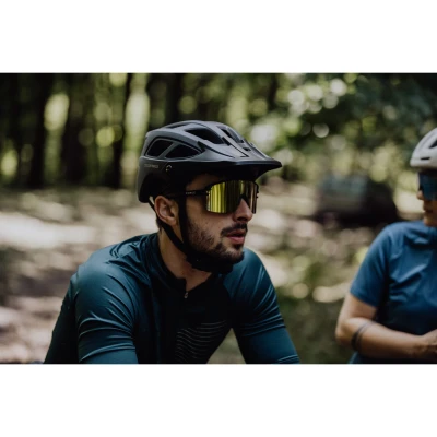 Force IBEX MTB černá cyklistická přilba
