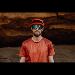 Force IBEX MTB oranžová cyklistická přilba