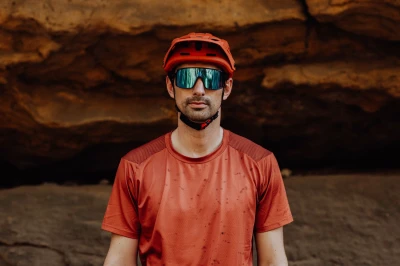 Force IBEX MTB oranžová cyklistická přilba
