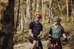 Force IBEX MTB zelená cyklistická přilbaá