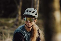 Force IBEX MTB zelená cyklistická prilba