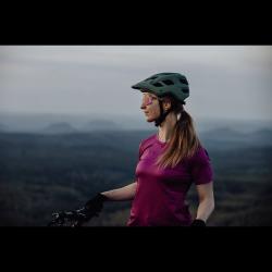 Force IBEX MTB zelená cyklistická prilba