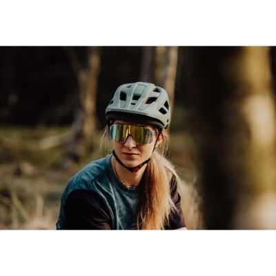 Force IBEX MTB zelená cyklistická přilbaá